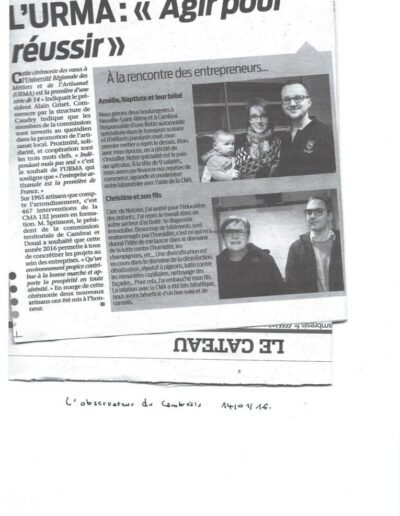 L'observateur du Cambrésis 14 janvier 2016 Voeux